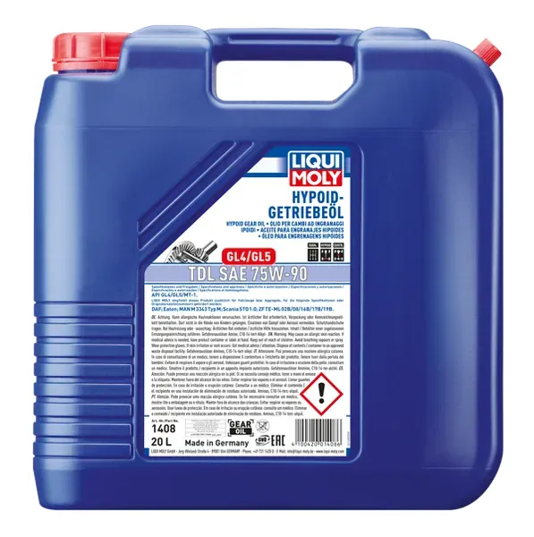 HUILE HYPOIDE (GL4/GL5) 75W90 TDL 20L — LIQUI MOLY | TOMOBILE MDG