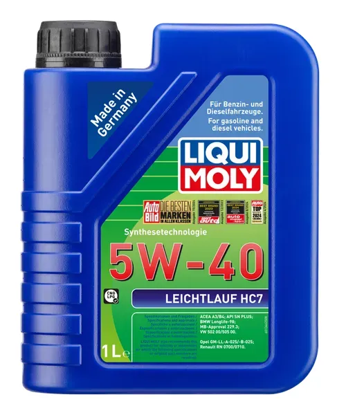 LEICHTLAUF HC7 (TBN10.5) 5W40 1L — LIQUI MOLY | TOMOBILE MDG
