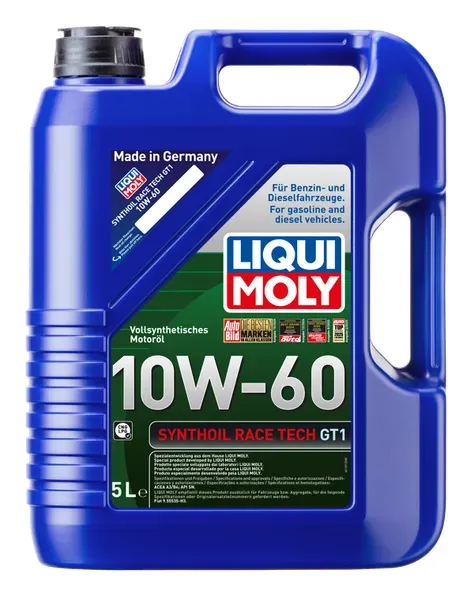 Race tech GT1 10W60 SYNTHESE 100% 5L — LIQUI MOLY | TOMOBILE MDG