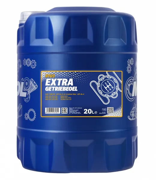 MN HUILE HYDRAULIQUE 75W90 GL4-GL5 LS 20L — MANNOL | TOMOBILE MDG